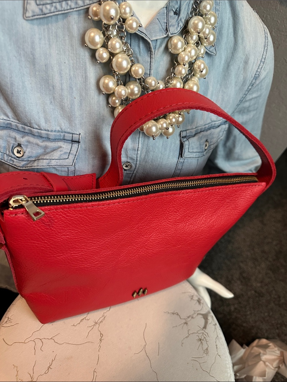 PLG ❤️ Poppy Red small slouchy - Picture 4 of 8